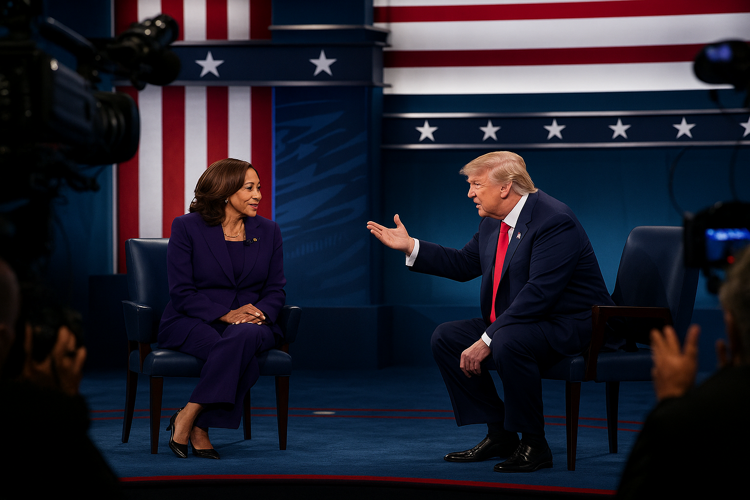 Kamala Harris and Donald Trump have a sharp debate on immigration, economy, and abortion
